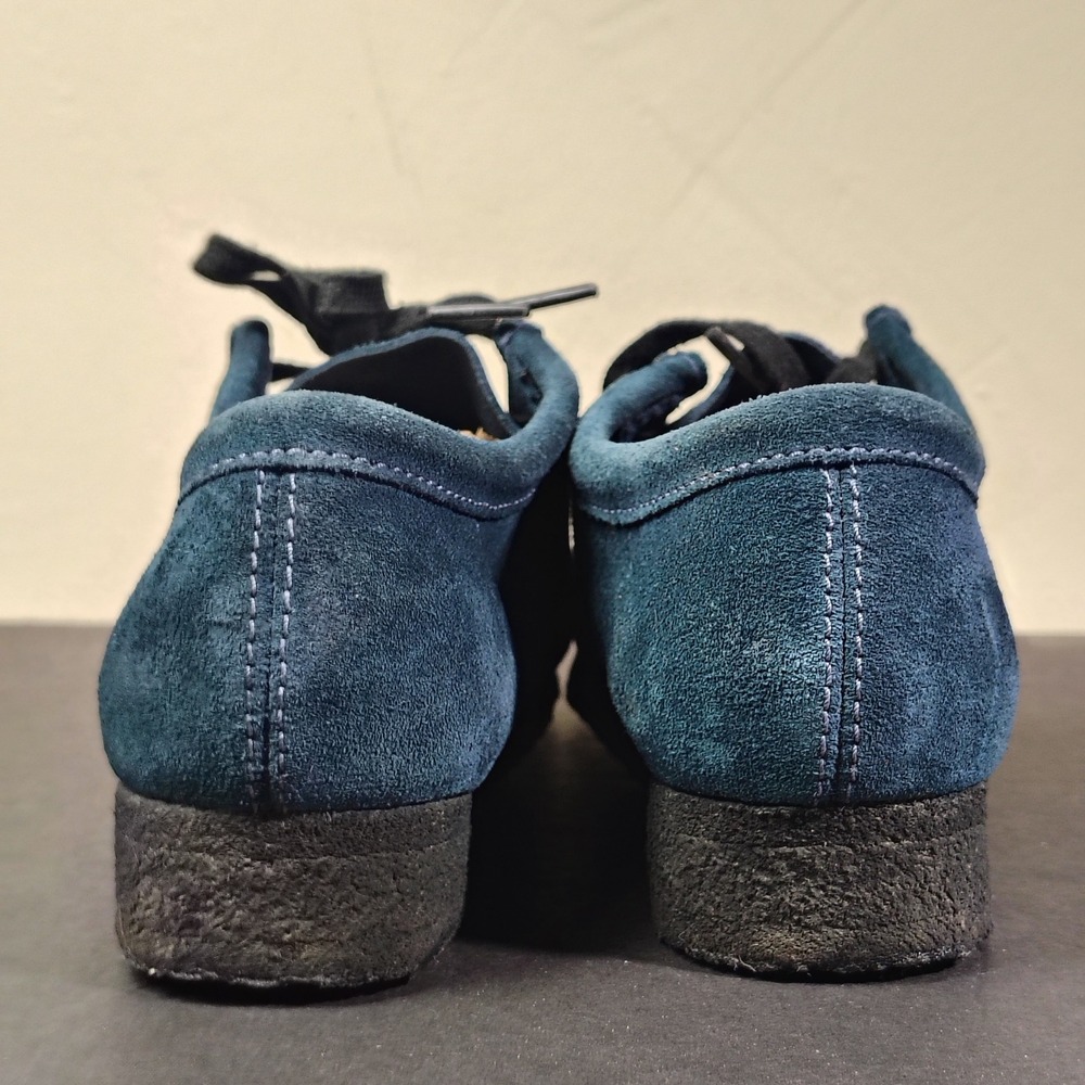 Clarks Wallabee Womens 7 Blue Suede Charles F Stead Crepe Sole 261732434 - Picture 5 of 11